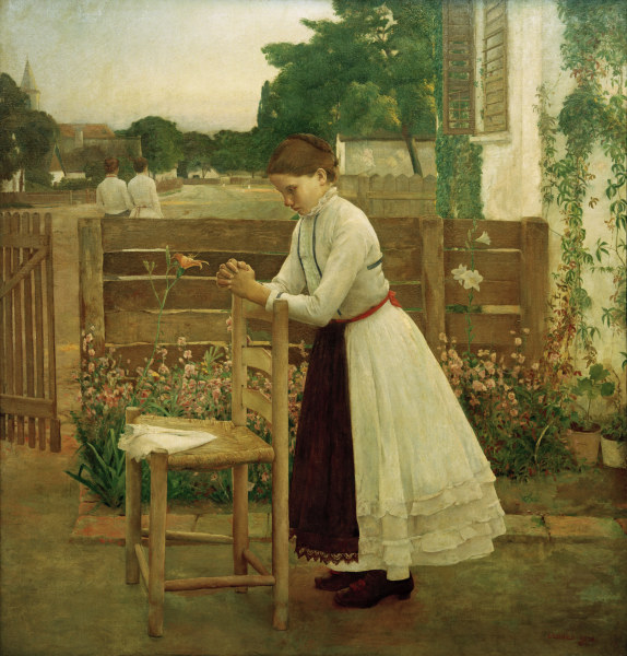 Andacht, 1891. van  Bela Ivanyi Gruenwald