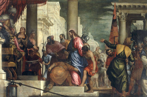 B.Caliari, Christus vor Pilatus van Benedetto Caliari