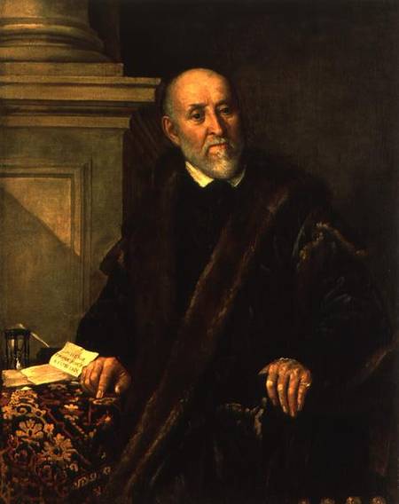 Portrait of Tommaso Giunta (1494-1566) van Benedetto Caliari