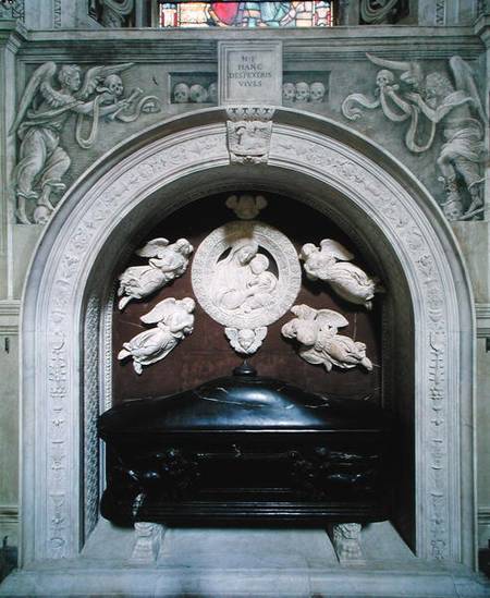 Tomb of Filippo Strozzi (1428-91) in the Strozzi Chapel van Benedetto  da Maiano