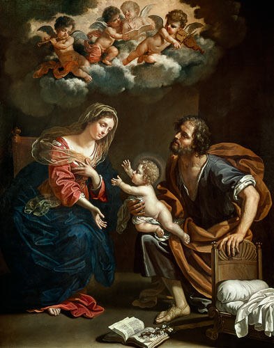 The Holy Family van Benedetto the Younger Gennari