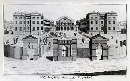 A View of the Foundling Hospital van Benjamin Cole