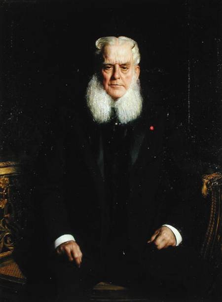 Portrait of Alfred Chauchard (1821-1909) van Benjamin Constant