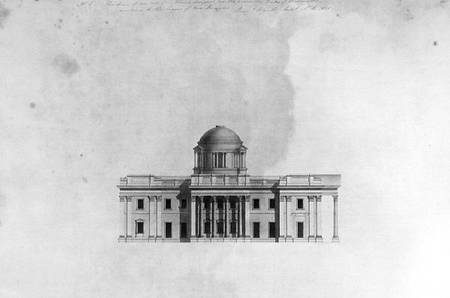 Elevation of Side Front of a house, 1815 van Benjamin Dean Wyatt