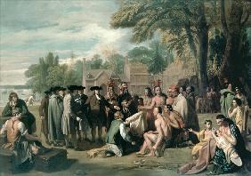 William Penn´s Vertrag mit den Indianern im November 1683