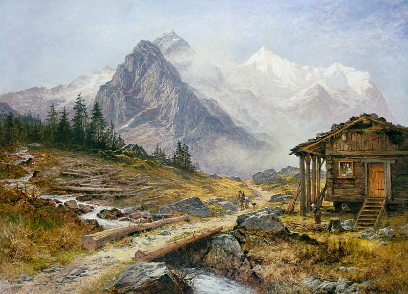 View from Zugspitze from Garmisch-Partenkirchen van Benjamin Williams Leader