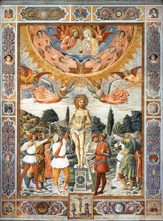 The Martyrdom of Saint Sebastian van Benozzo Gozzoli