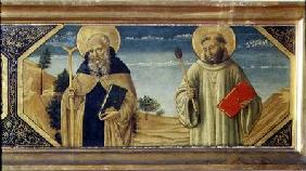 St. Anthony Abbot and St. Benedict (panel) (detail of 78957)