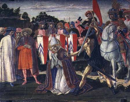 The martyrdom of St. Fabian (panel) van Benvenuto  di Giovanni