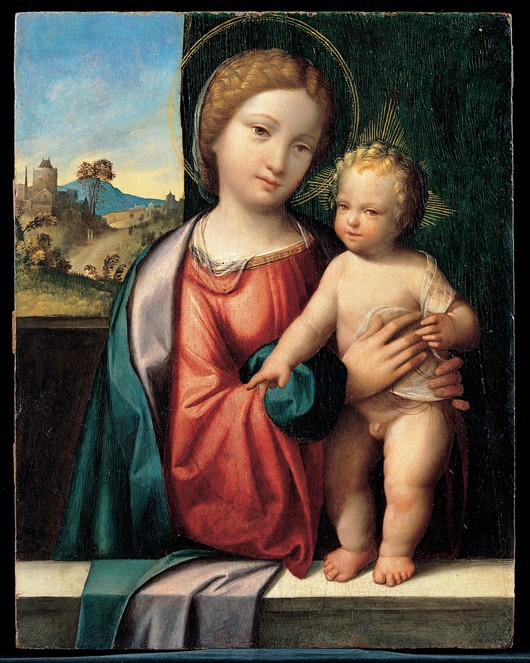 Madonna with the Child van Benvenuto Tisi da Garofalo