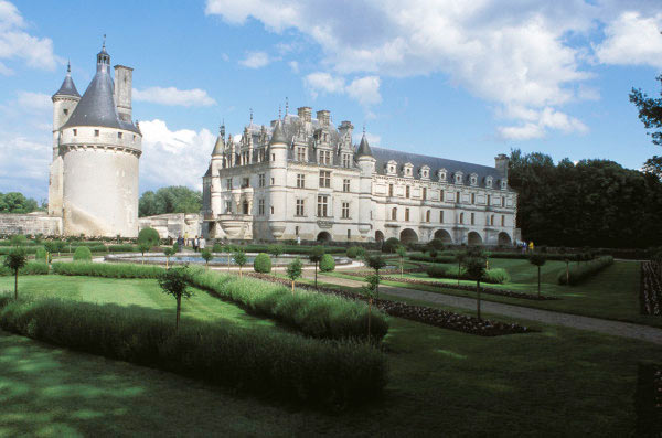 Chenonceau, Garten und Schloss van Bernard  Saint-Genès