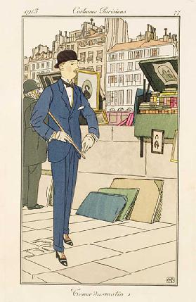 Morning suit, from Costumes Parisiens, 1913