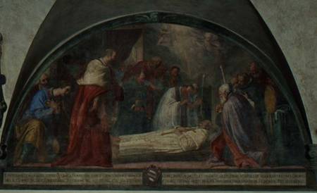 The Death of St. Antoninus, lunette van Bernardino Barbatelli Poccetti