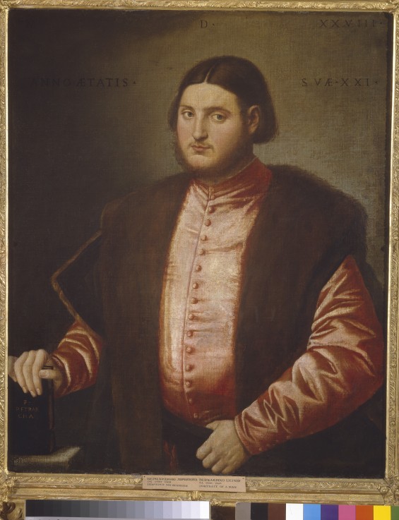 Portrait of a man van Bernardino Licinio