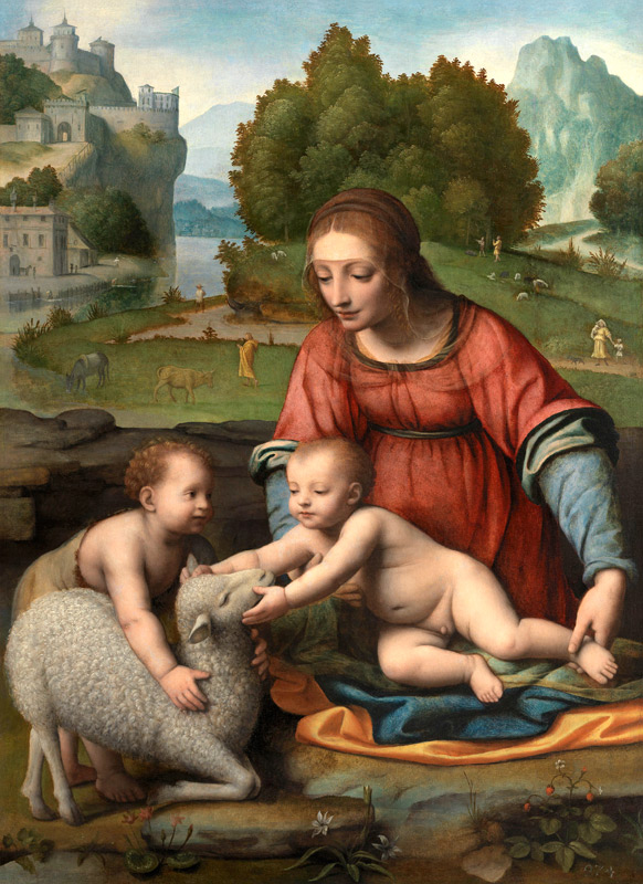 The Virgin and Child with the Infant Saint John van Bernardino Luini