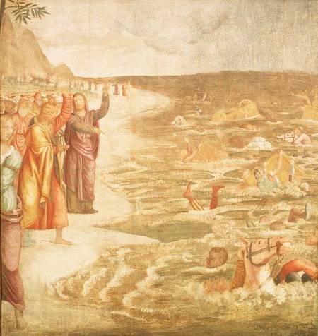 The Crossing of the Red Sea van Bernardino Luini