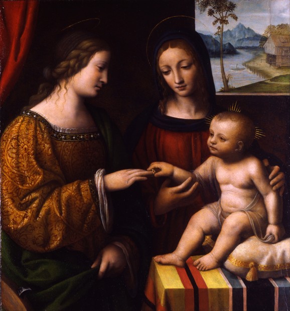 The Mystical Marriage of Saint Catherine van Bernardino Luini