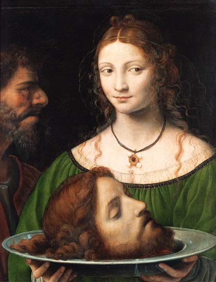 Salome mit dem Haupt Johannes d.Täufers van Bernardino Luini