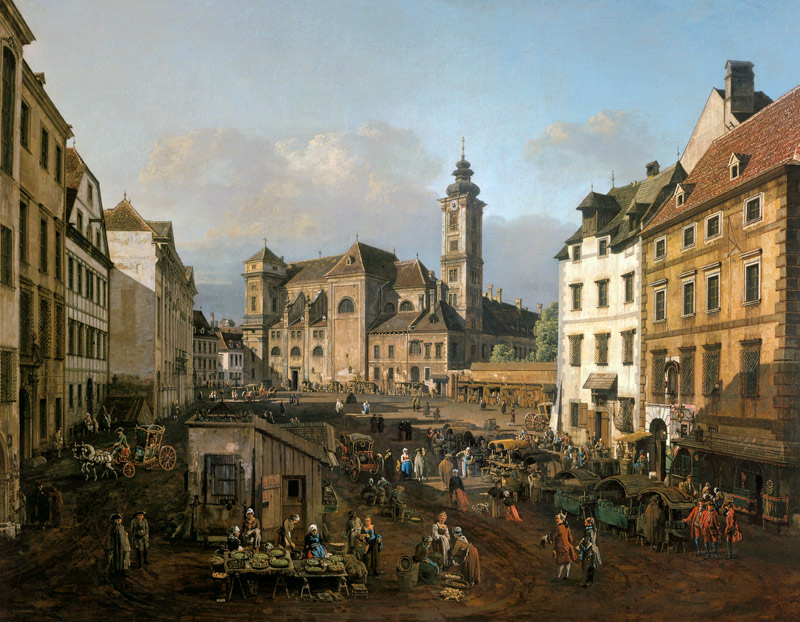 Vienna / Freyung / Canaletto van Bernardo Bellotto