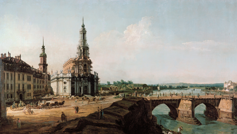 Dresden, Kath.Hofkirche / Bellotto van Bernardo Bellotto
