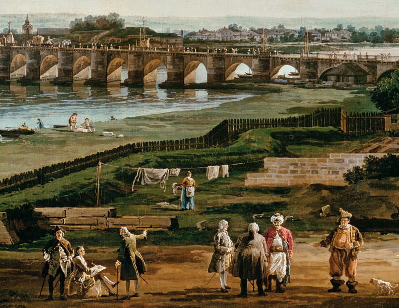 Dresden, Augustusbruecke van Bernardo Bellotto