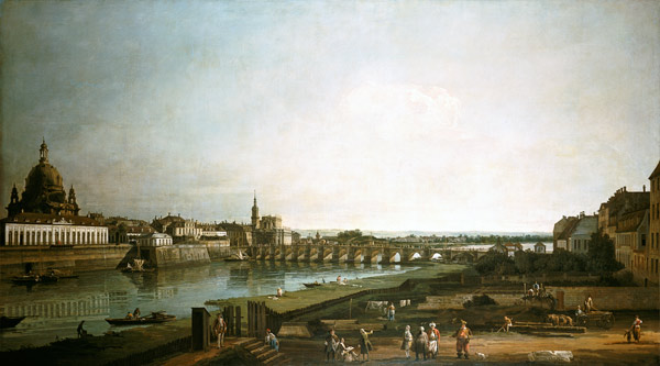 Dresden from right bank of Elbe, Bellotto van Bernardo Bellotto