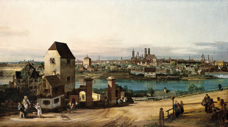 München, gezien vanuit Haidhausen van Bernardo Bellotto