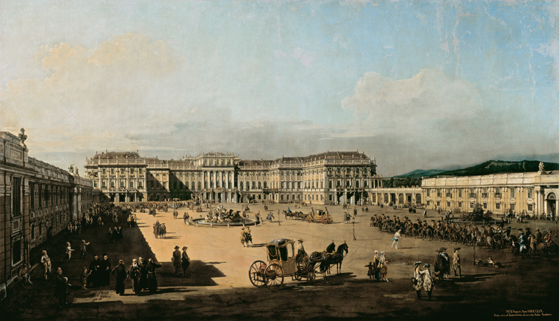Schloss Schonbrunn van Bernardo Bellotto
