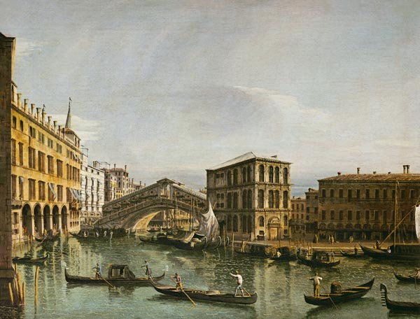 The Grand Canal, Venice van Bernardo Bellotto