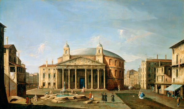 The Pantheon in Rome van Bernardo Bellotto