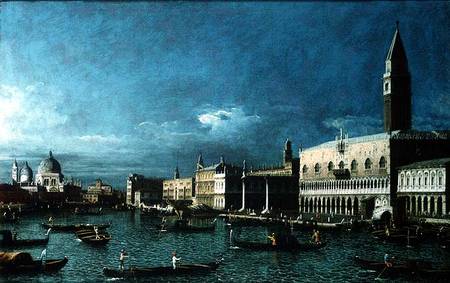 The Grand Canal with the Church of Santa Maria della Salute van Bernardo Bellotto