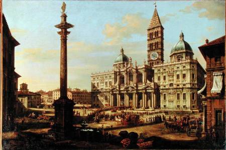 Santa Maria Maggiore, Rome van Bernardo Bellotto