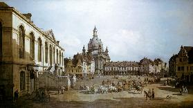 Der Neumarkt zu Dresden, vom Jüdenhofe gesehen