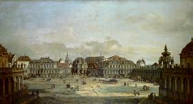 Der Zwingerhof in Dresden