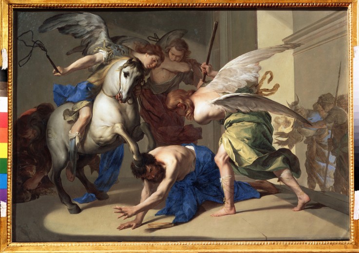 The Expulsion of Heliodorus from the Temple van Bernardo Cavallino