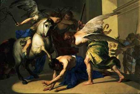 The Expulsion of Heliodorus from the Temple van Bernardo Cavallino