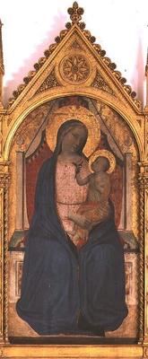 Madonna and Child (tempera on panel) van Bernardo Daddi