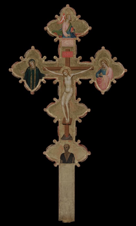 Portable, Double Sided Cross (recto) van Bernardo Daddi