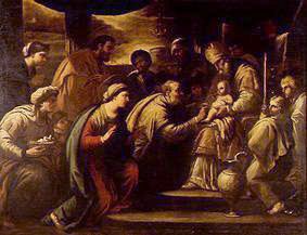 Die Beschneidung Christi. van Bernardo Il Capuccino Strozzi
