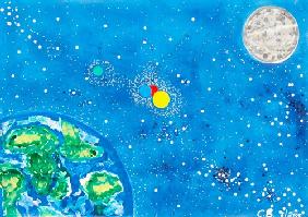 The Earth, Moon, Google Galaxy