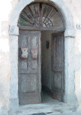 Eingangstür in Riva am Gardasee