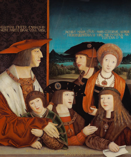 Portrait of Emperor Maximilian I with His Family van Bernhard Strigel