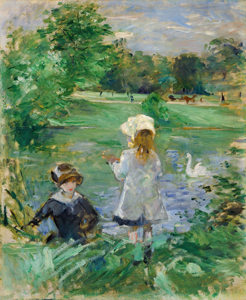 Beside a Lake van Berthe Morisot