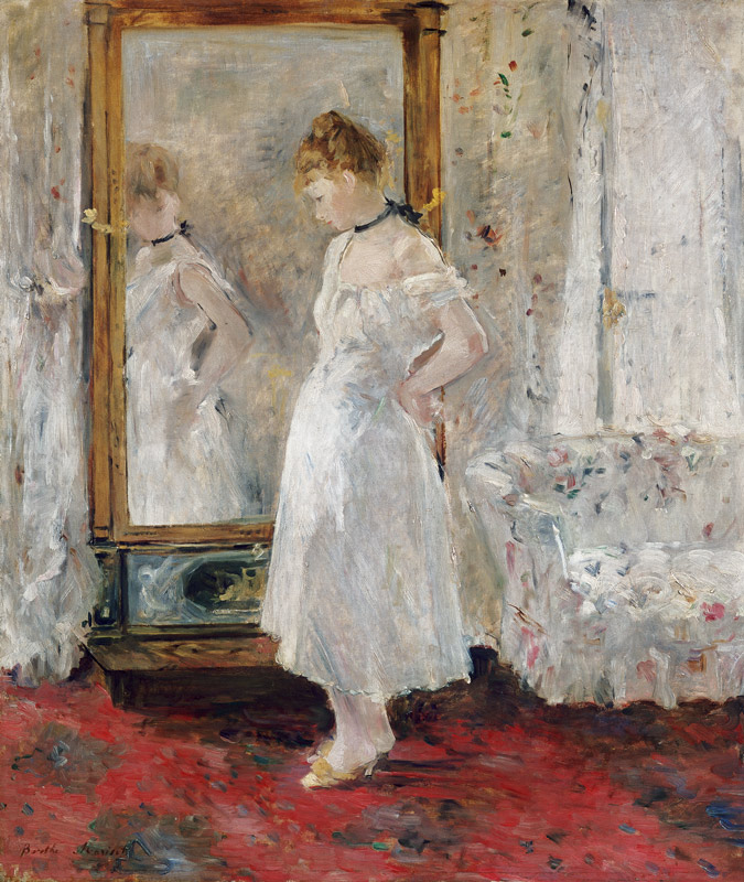 De spiegel - van Berthe Morisot