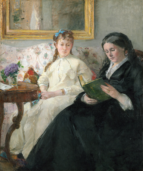 Portrait of the Artist's Mother and Sister van Berthe Morisot