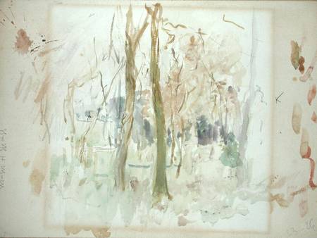Red Trees van Berthe Morisot