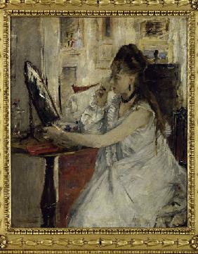 B.Morisot, Junge Frau sich pudernd