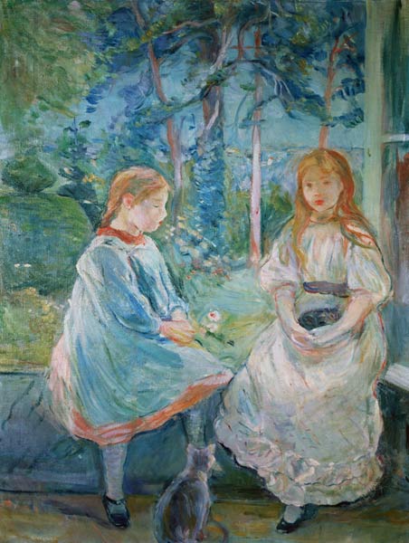 Young Girls at the Window van Berthe Morisot