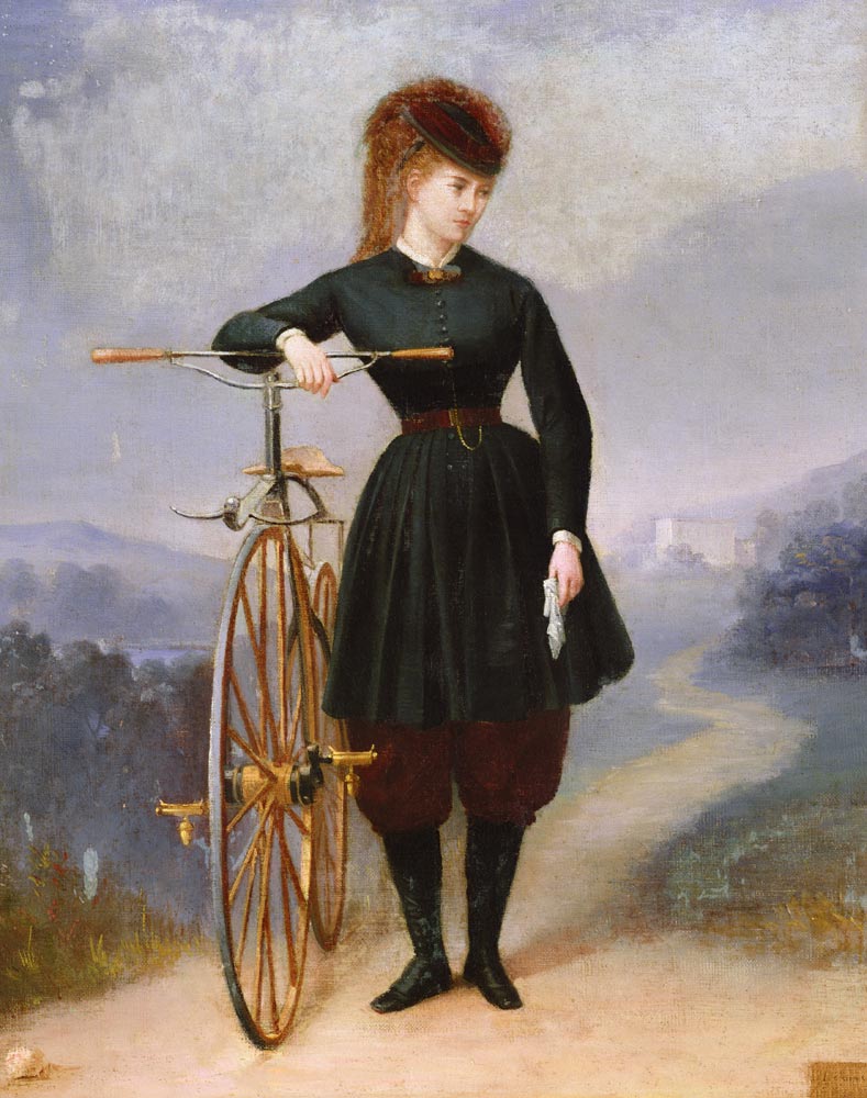 Blanche d'Antigny (1840-74) and her Velocipede van Betinet
