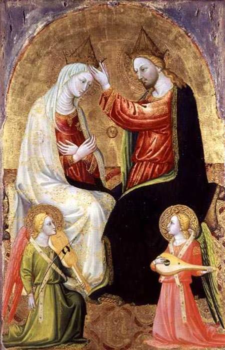 The Coronation of the Virgin van Bicci  di Lorenzo